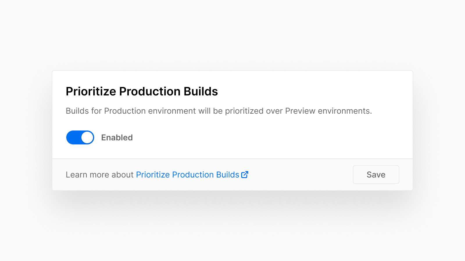 Cover for Prioritize production builds available on all plans